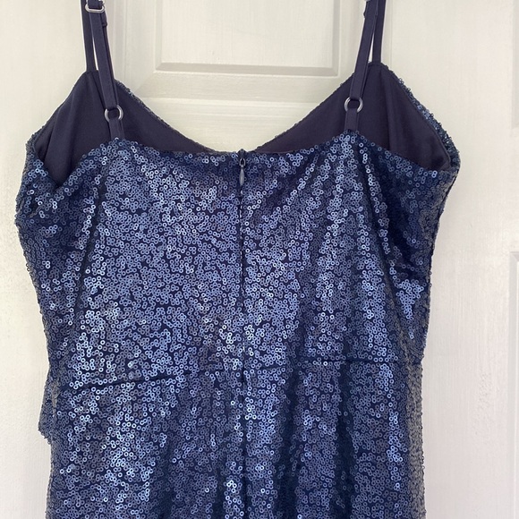 Blue Sequin Dress Size Small - Picture 3 of 3